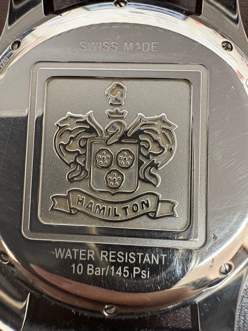 HAMILTON クロノグラフ ブラック腕時計i