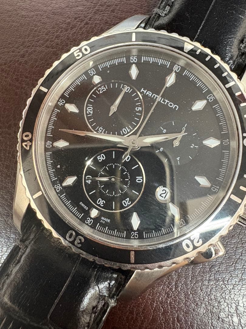HAMILTON クロノグラフ ブラック腕時計i