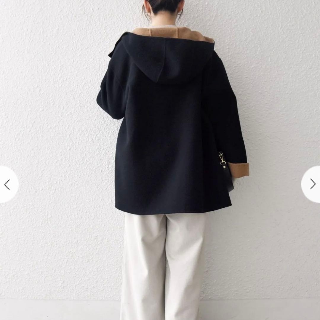 一部追加予約＞ SHIPS any： リバーフーデッドAラインミドルコート