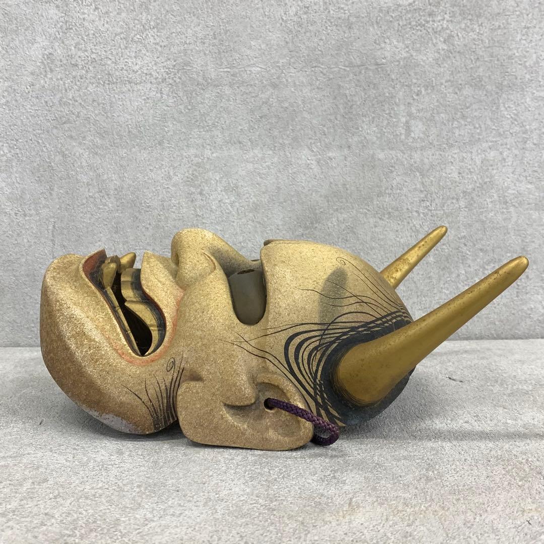 【Kuki】能面 般若 長沢宗春 共箱 能面師 人間国宝 長澤氏春 次男