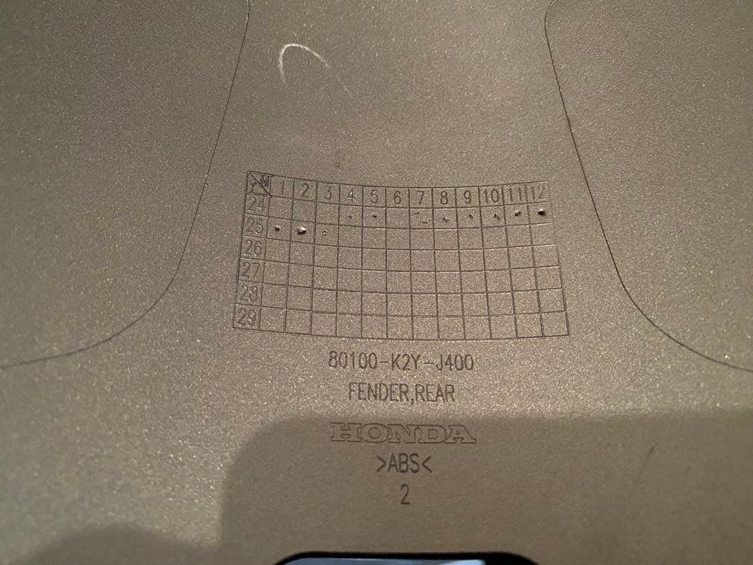 レブル250リアフェンダー2025モデル