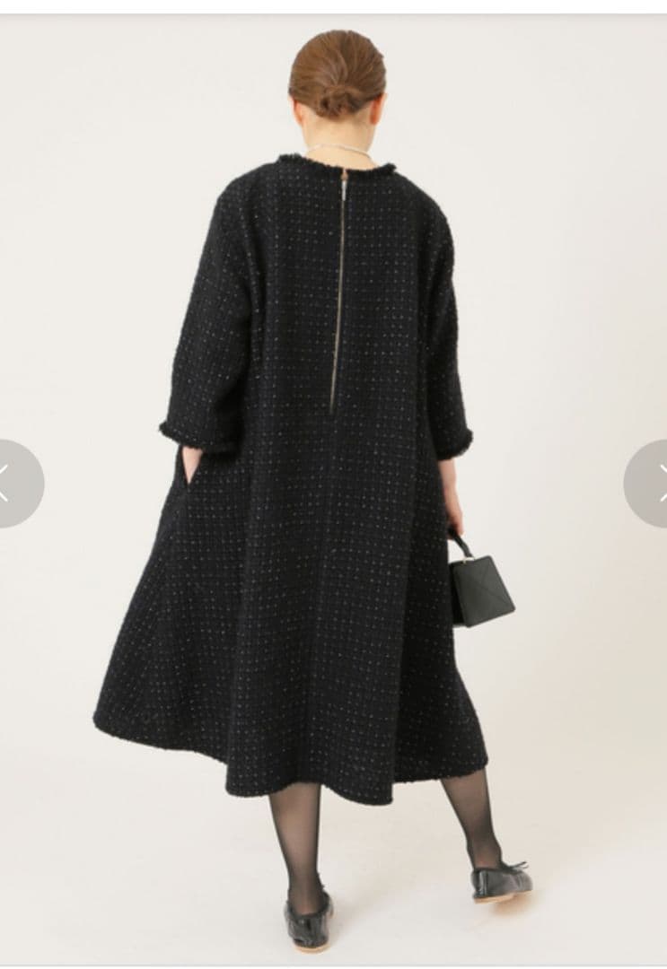 【新品】IENA ＆NAVY ツイードワンピース 38