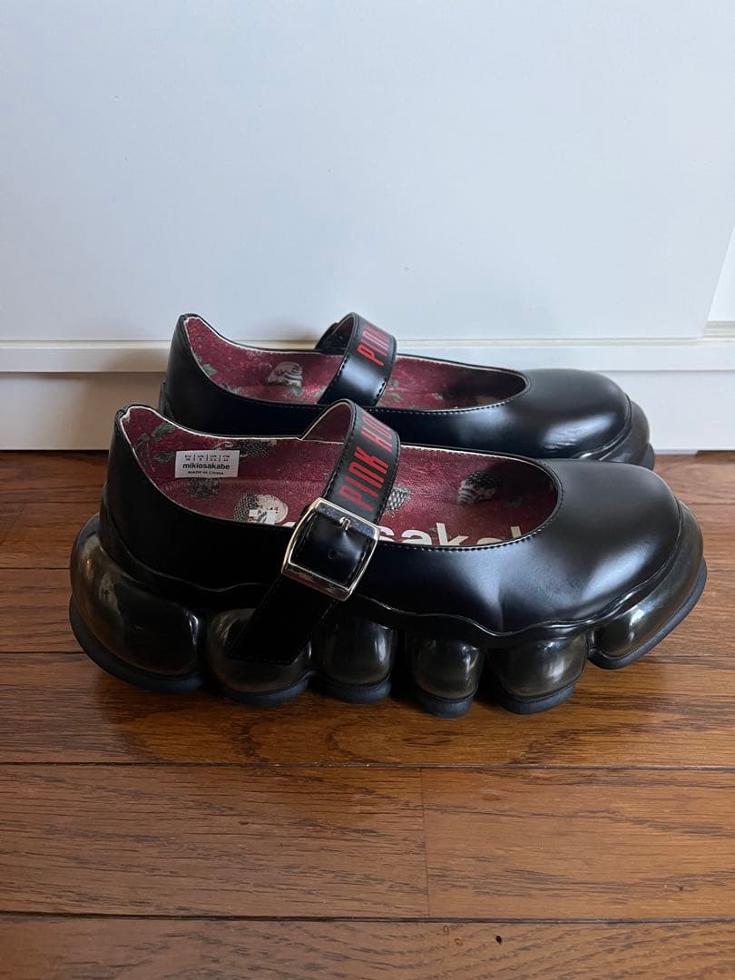 ミキオサカベ×PINK HOUSE ブラック 厚底シューズ