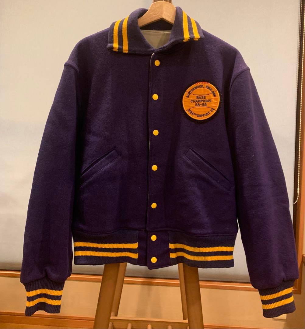 50s USAF 襟付きアワードジャケット スタジャン スカジャン リバーシブル