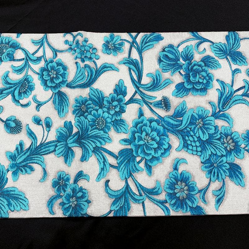 508my18◇西陣織 花唐草 秀華優映文 オリエンタル 銀糸 六通 袋帯◇美品