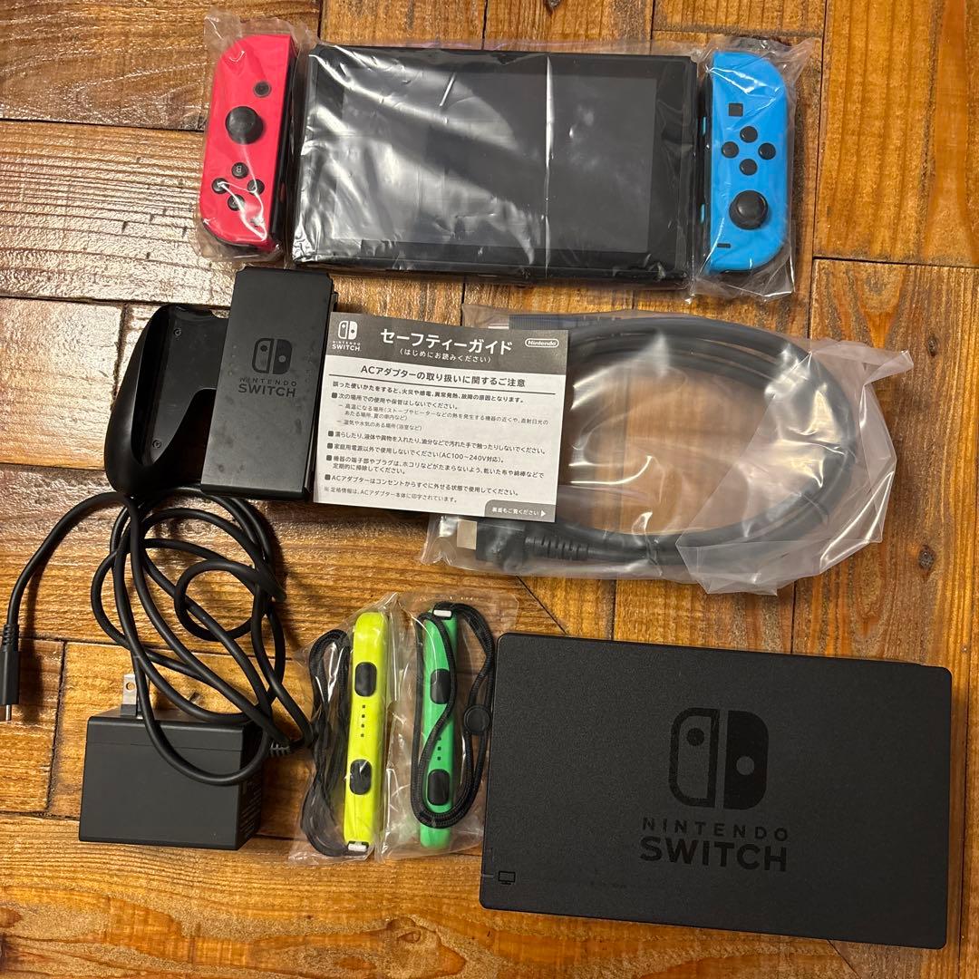 Nintendo Switch本体　ネオンブルー／レッド　SDカード128GB付