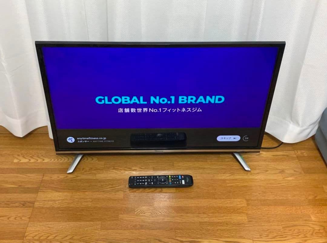 ハイセンス　32型　スマートテレビ youtube等アプリ⭐地上波BSCS