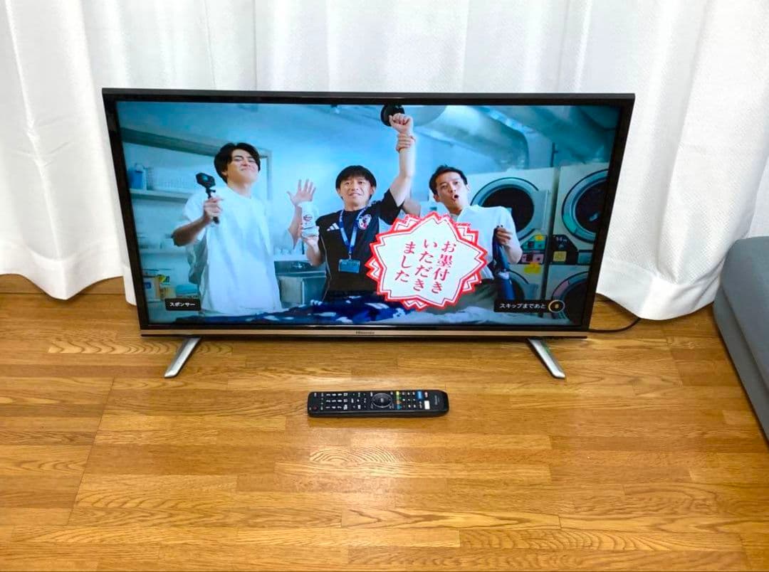 ハイセンス　32型　スマートテレビ youtube等アプリ⭐地上波BSCS