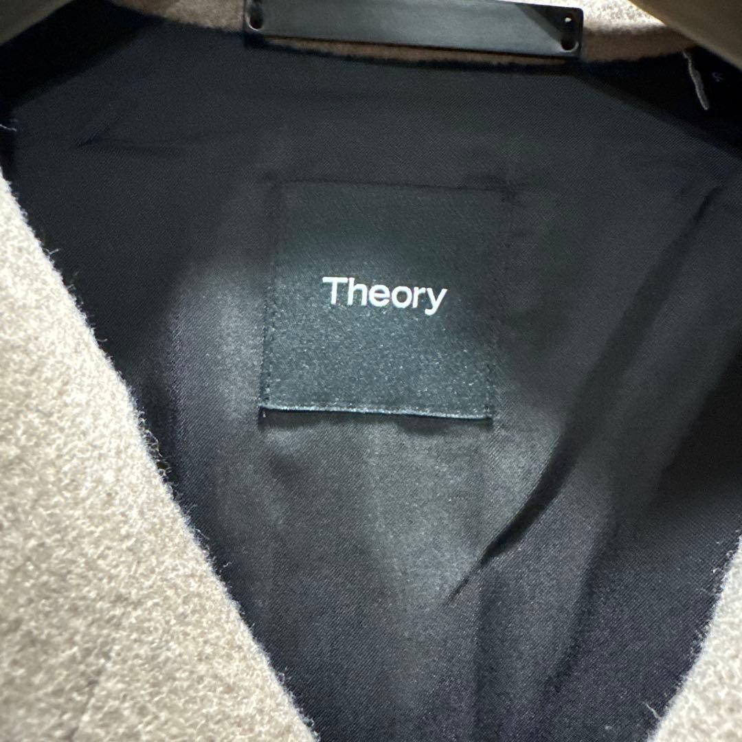 美品Theory セオリー　メンズウールコート　フーディ　カシミヤ混　Sサイズ