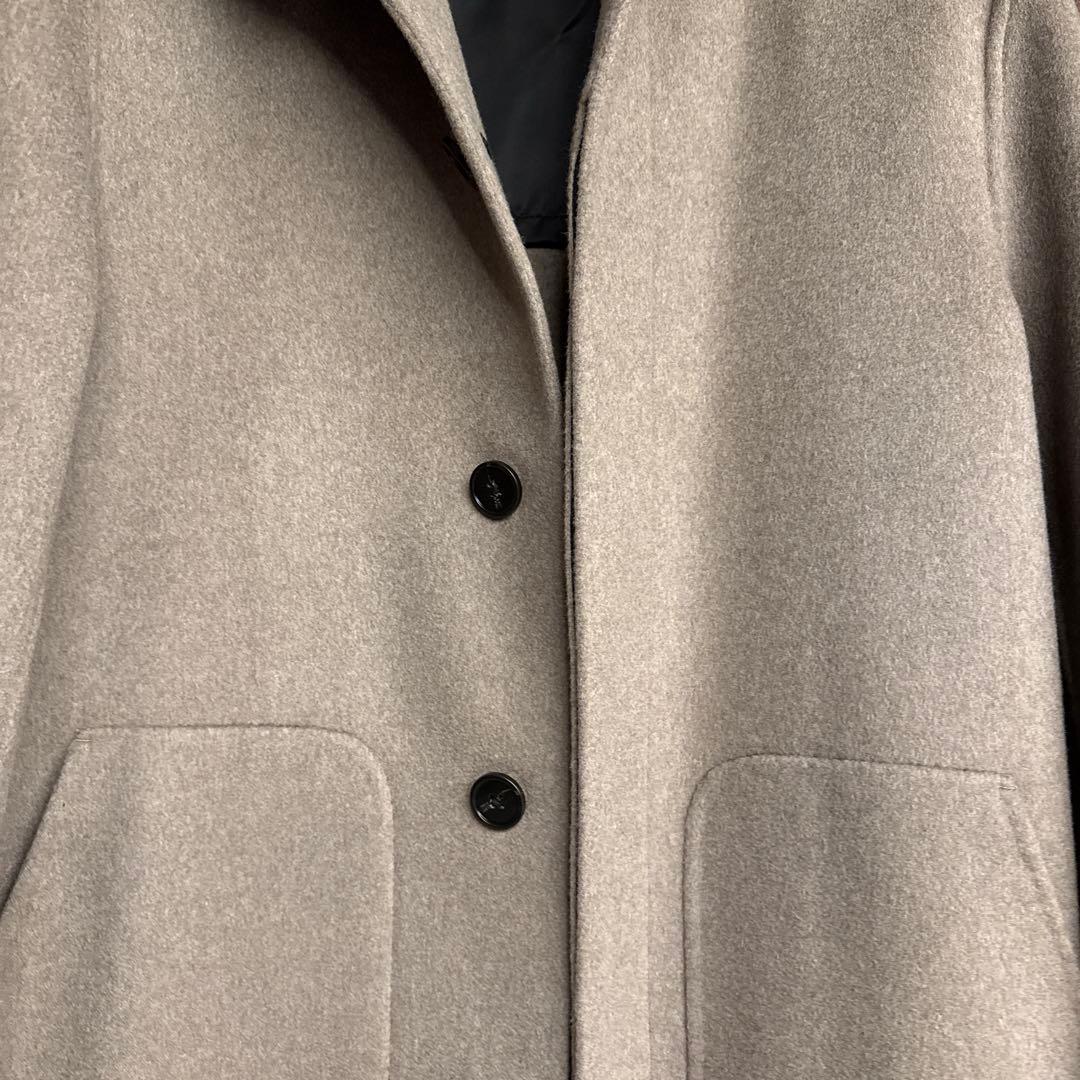 美品Theory セオリー　メンズウールコート　フーディ　カシミヤ混　Sサイズ