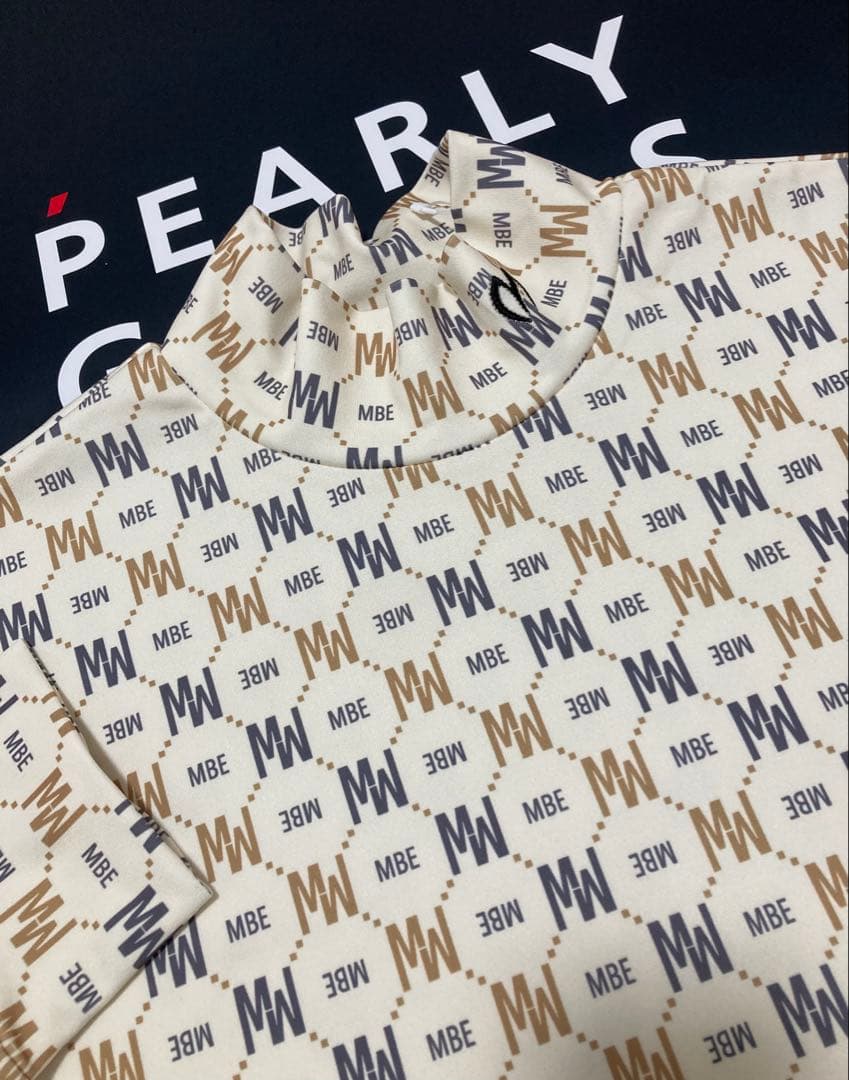 新品 パーリーゲイツ マスターバニー スムース裏起毛 カットソー(6)LL/白