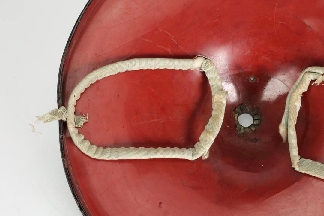 江戸期 黒漆塗 陣笠 四ツ目結紋 時代武具 甲冑 漆塗 朱塗 古民具 骨董品