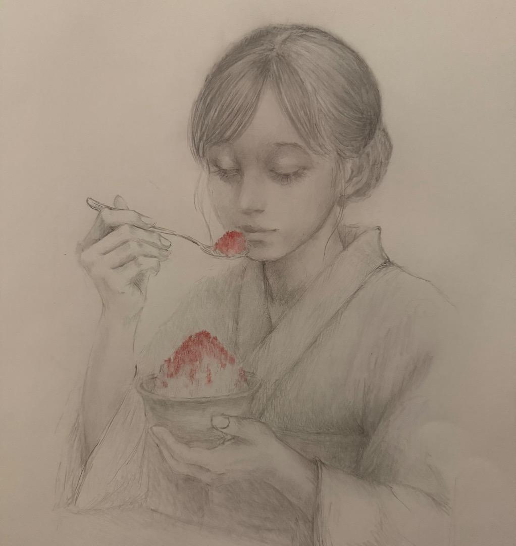 タイトル「氷菓子」(原画) 作品No.101