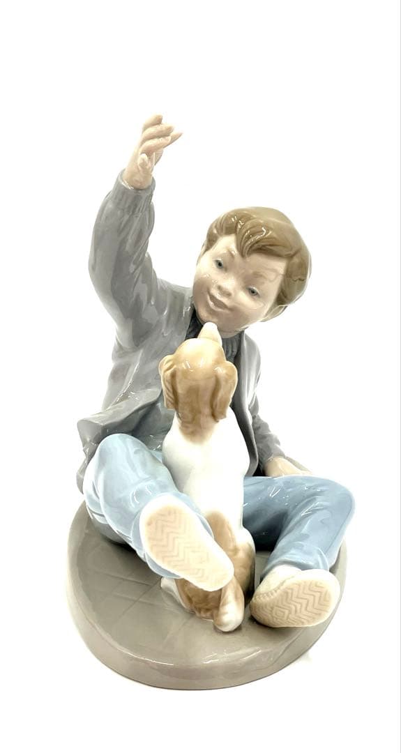 リヤドロ LLADRO ナオ NAO 犬と少年 フィギュリン