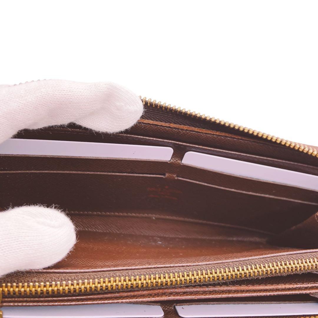 【美品】LOUIS VUITTON ダミエジッピーウォレット☆鑑定済みです♪