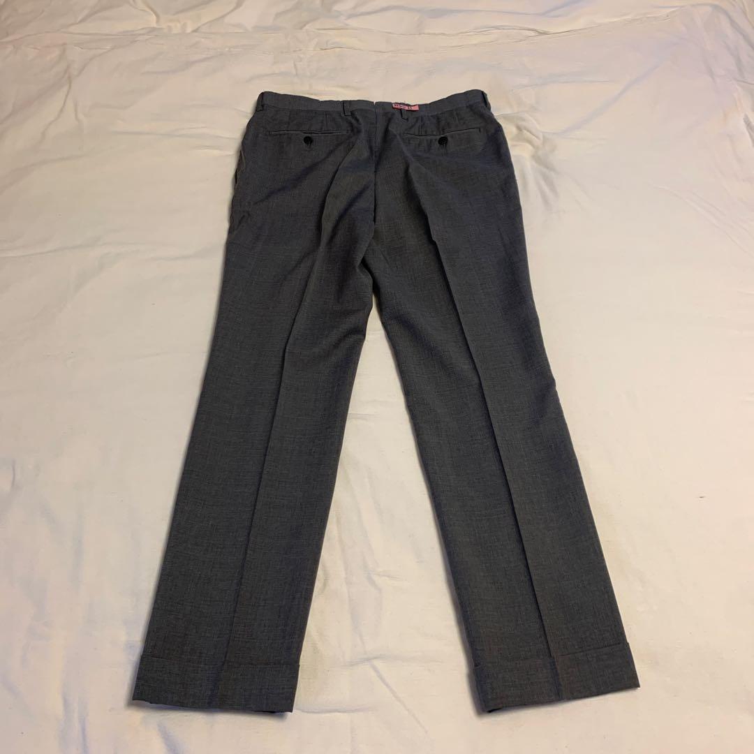 【BEAMS F】 秋冬インコテックス＆春夏スラックス グレー　サイズ48
