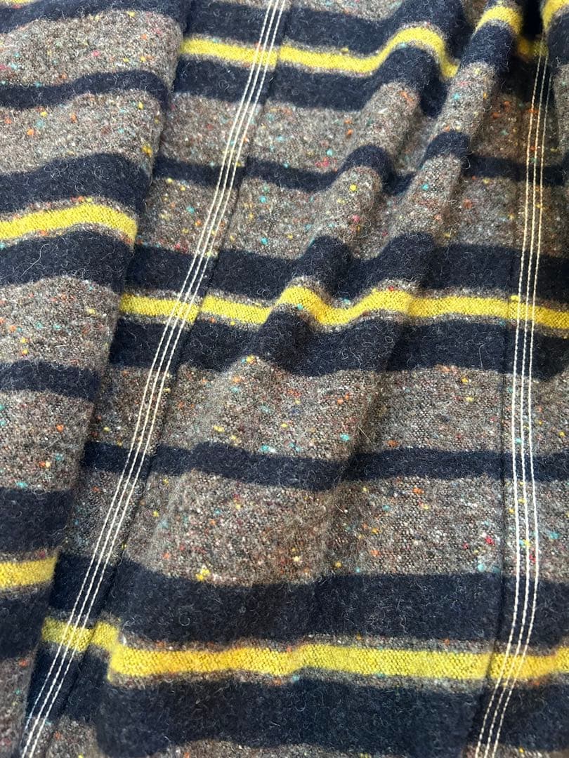 Needles ノーカラーデニムジャケット ロングコート　作務衣コート