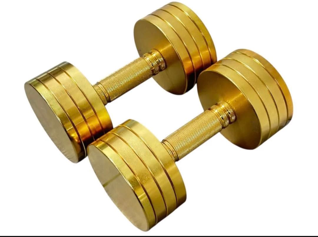 【美品】NORTHDEER サンドブラスト版 ゴールド 可変式ダンベル 10kg