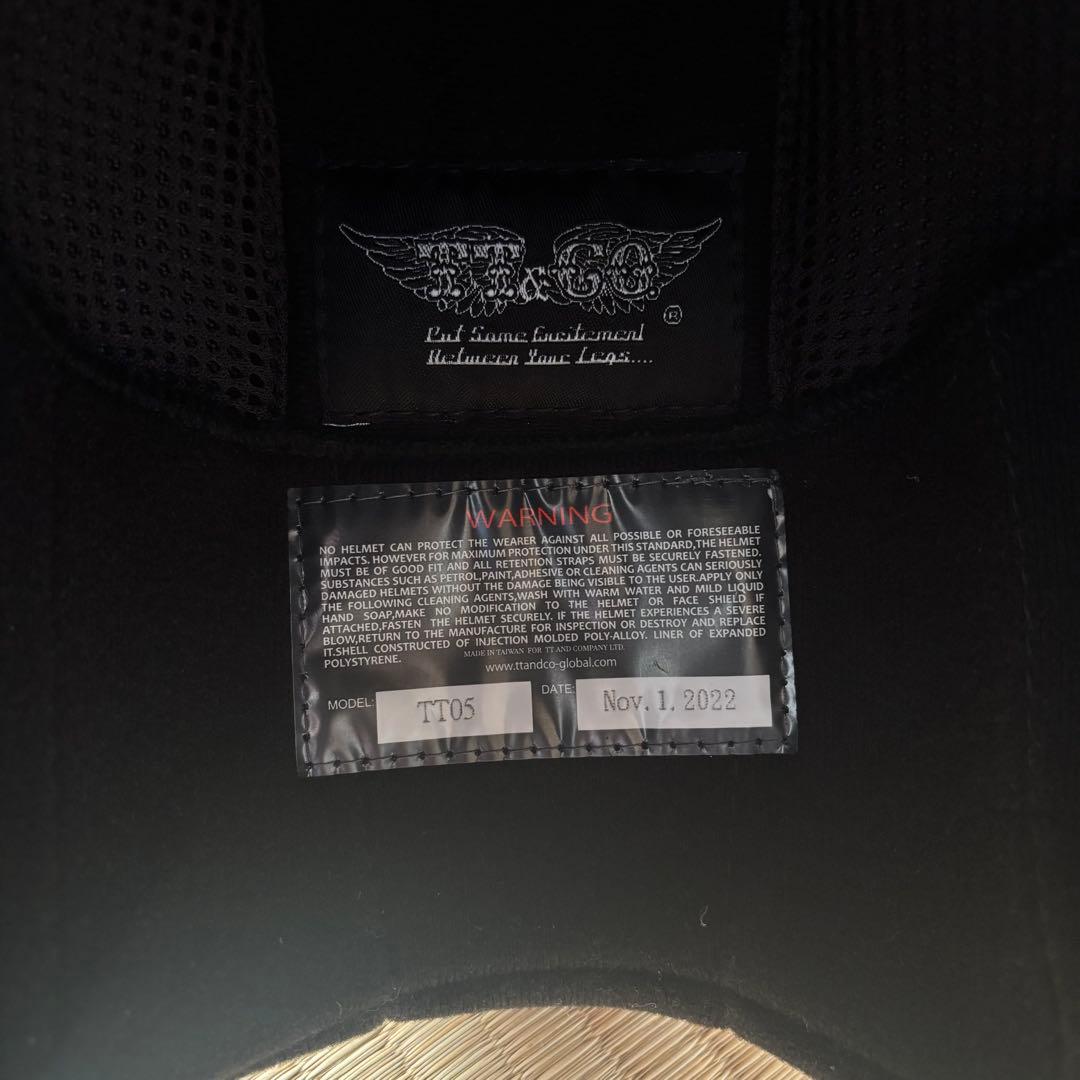 TT&CO. シルバー ジェットヘルメット