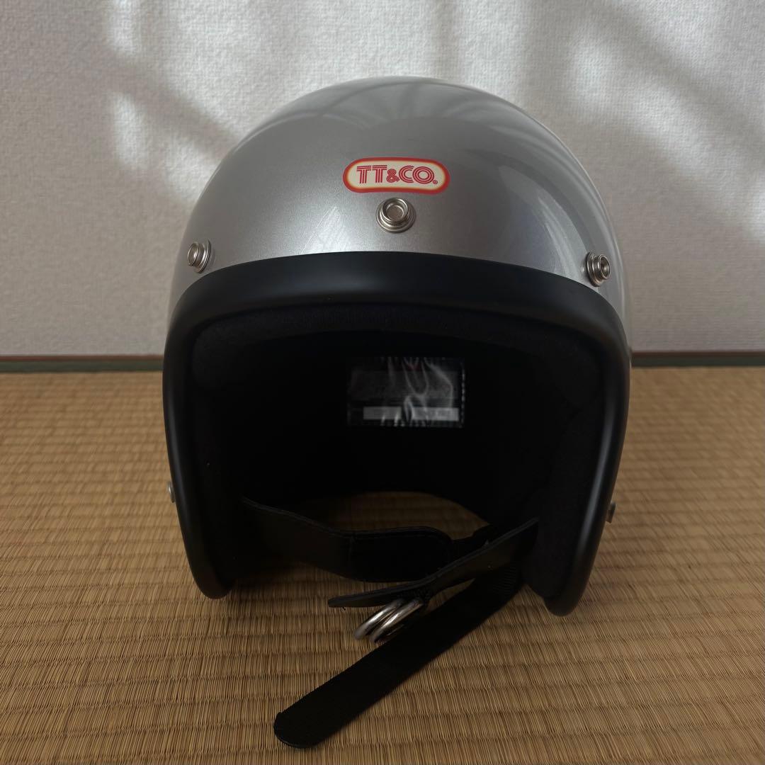 TT&CO. シルバー ジェットヘルメット