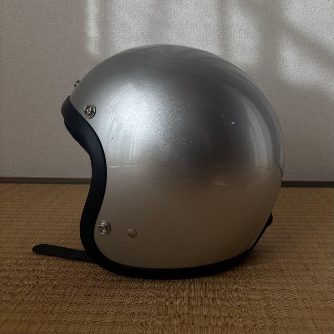 TT&CO. シルバー ジェットヘルメット
