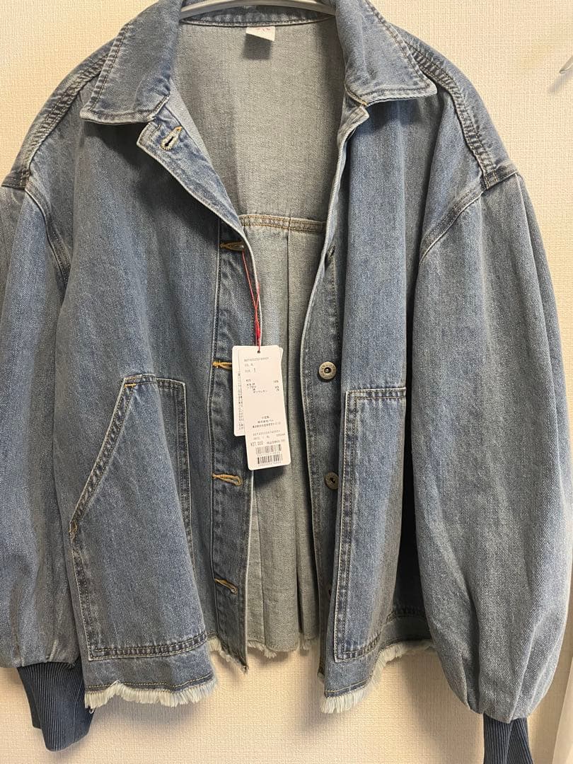 デニムバルーンスリーブジャケット 1サイズ