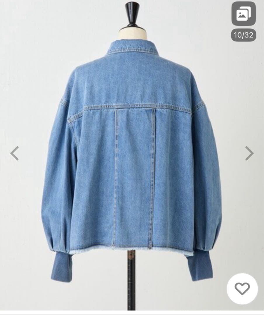 デニムバルーンスリーブジャケット 1サイズ