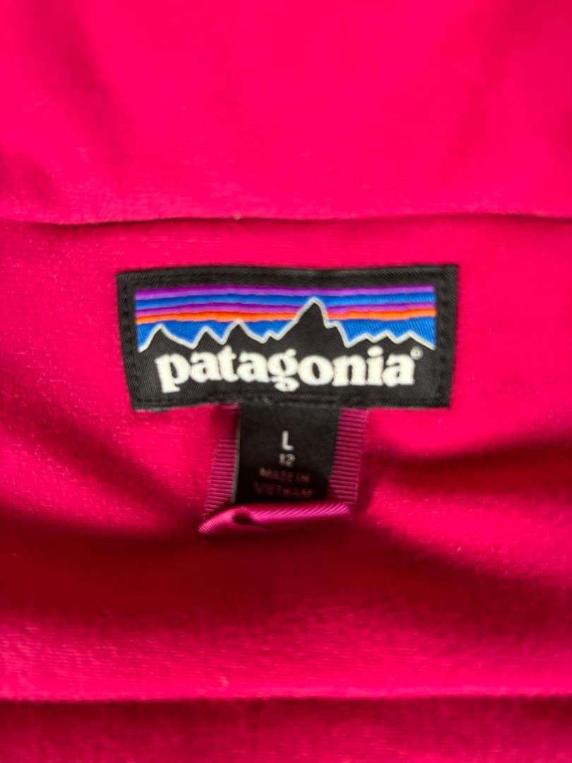 patagonia スノージャケット　 グレー/ピンク キッズ12才