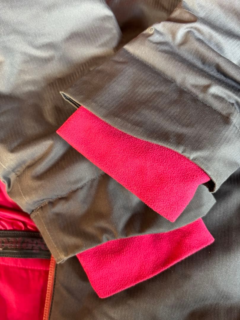 patagonia スノージャケット　 グレー/ピンク キッズ12才