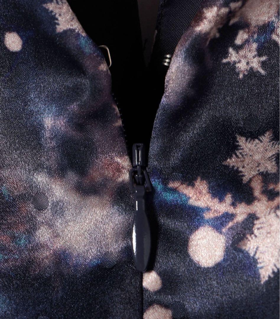 Arobe:スノー フレーク プリント ティアード ワンピース