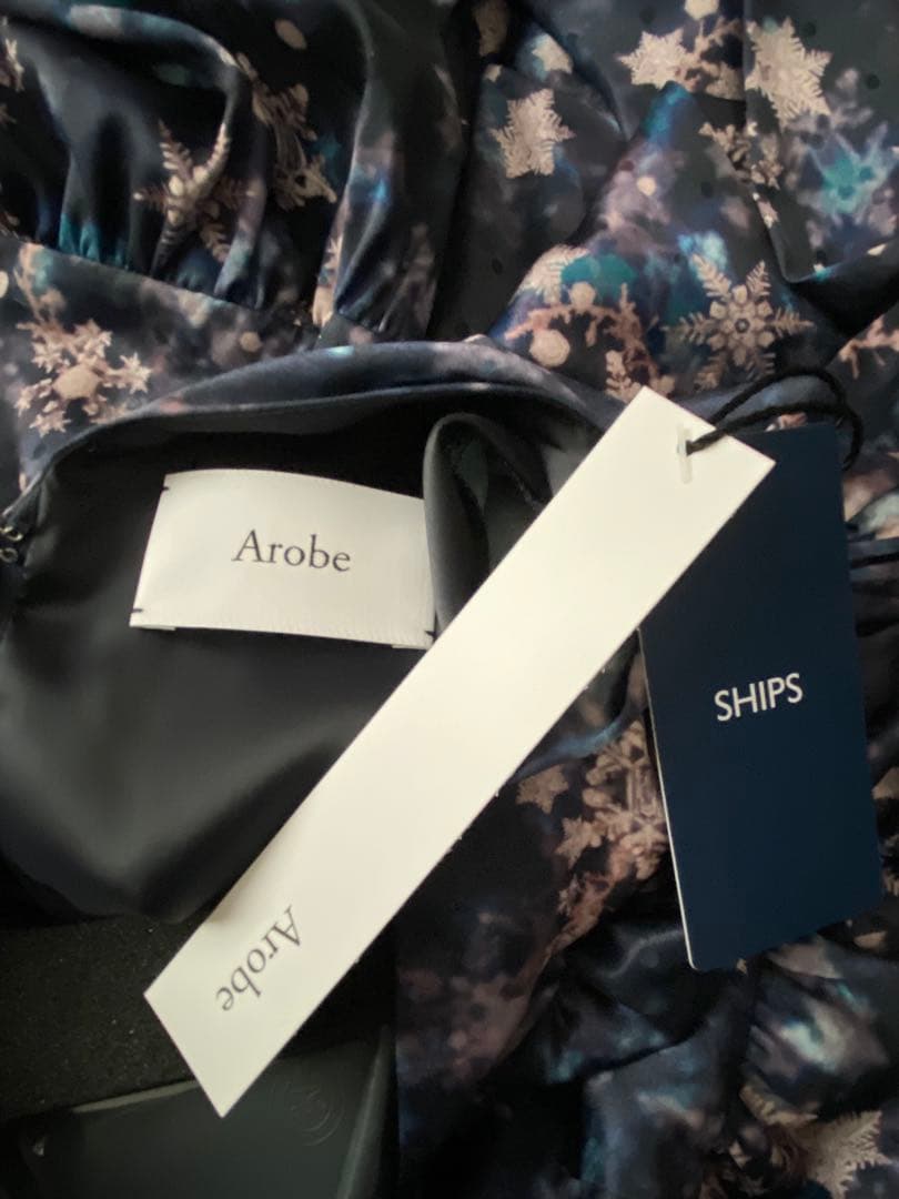 Arobe:スノー フレーク プリント ティアード ワンピース