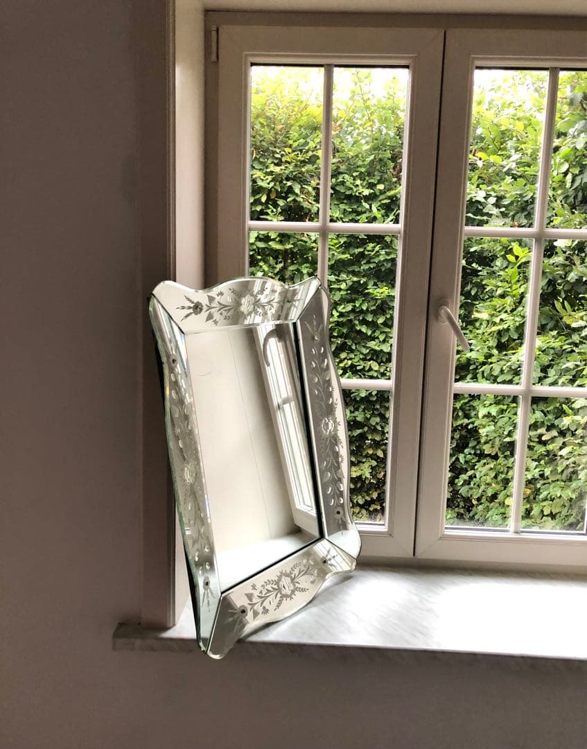 ベネチアンミラー　フランス　アンティーク　ヴィンテージミラー 鏡　ブロカント