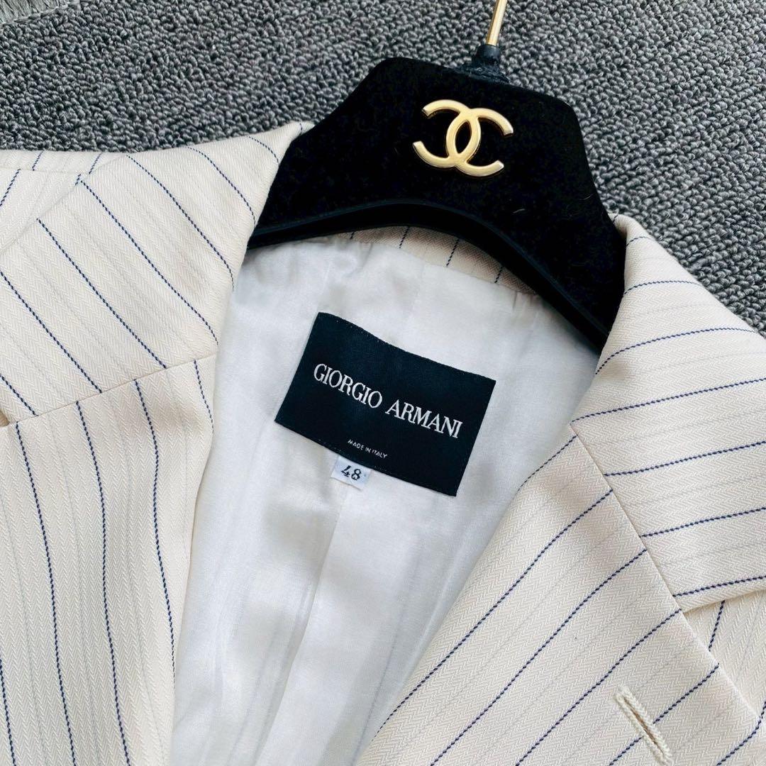 ジョルジオアルマーニ●極美品●最上級ライン イタリア製シルクジャケット 2XL
