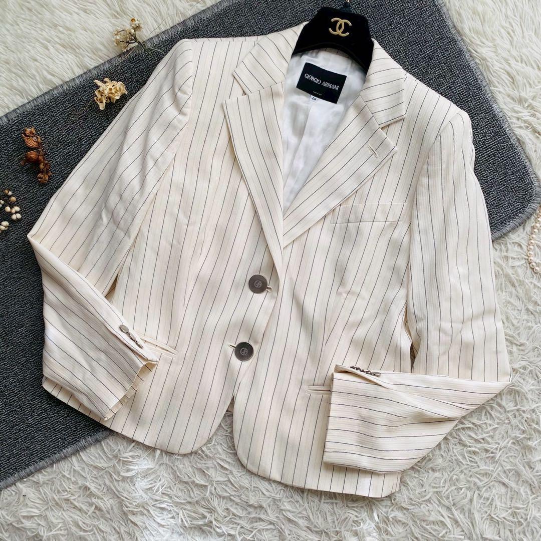 ジョルジオアルマーニ●極美品●最上級ライン イタリア製シルクジャケット 2XL