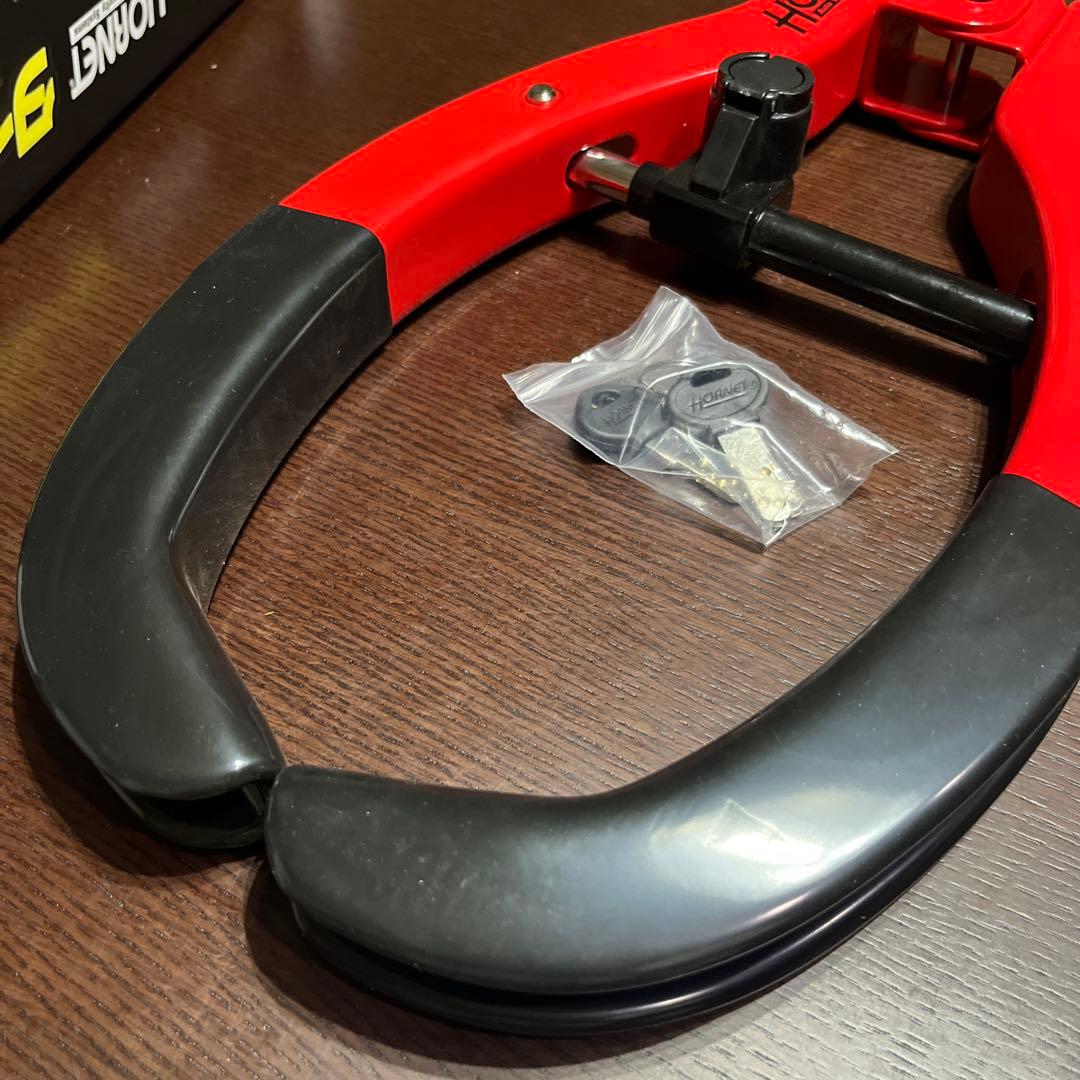 HORNET タイヤロック LT-50R 鍵付き　試し装着のみ