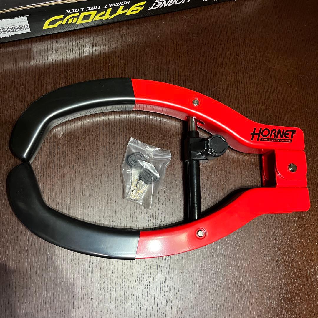 HORNET タイヤロック LT-50R 鍵付き　試し装着のみ