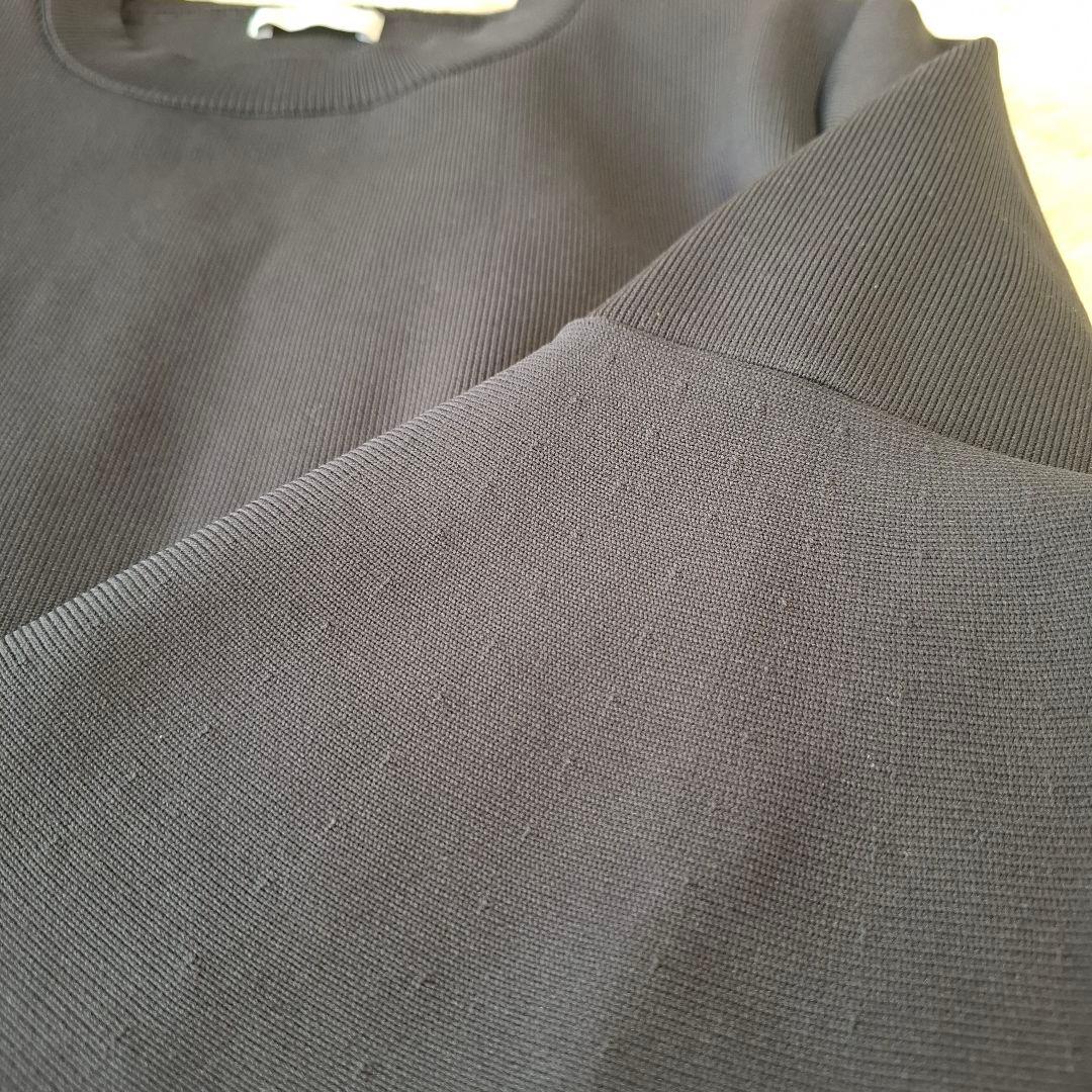 ADOREアドーア フォルムドニットワンピース フレア袖 ブラック ロング 38