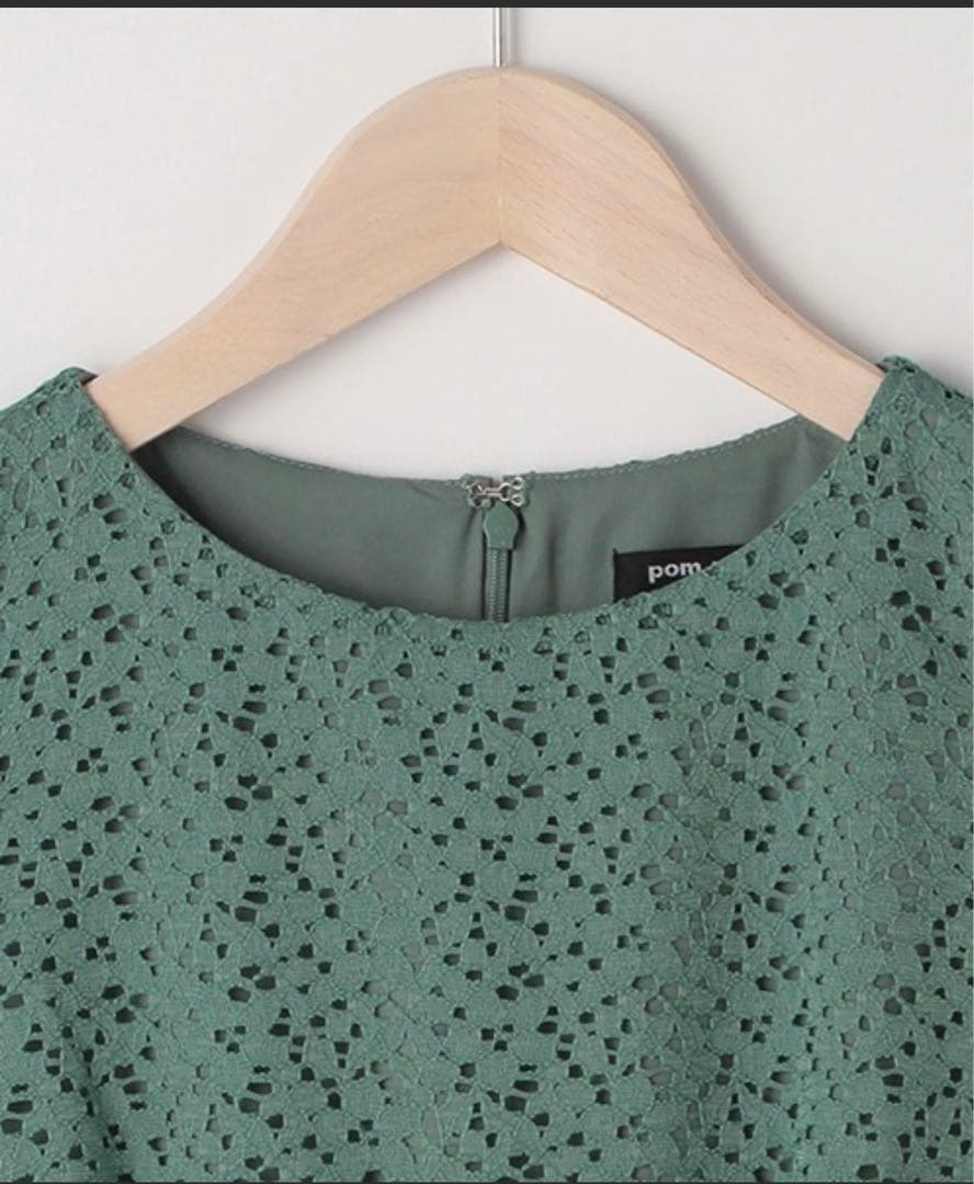 お値下げ　総レースドレスL