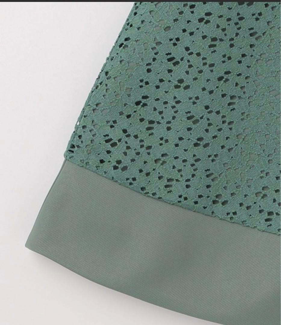 お値下げ　総レースドレスL