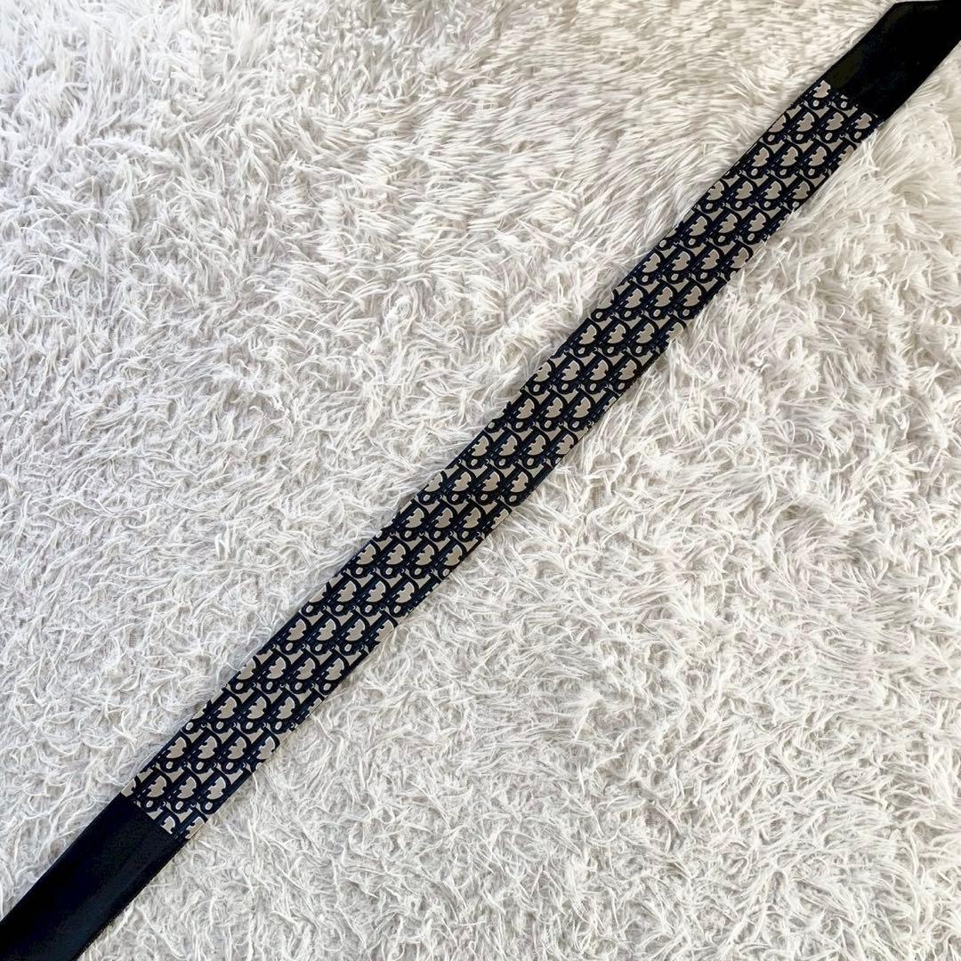 クリスチャンディオール　トロッター　ミッツァ　リボンスカーフ　オブリーク　シルク