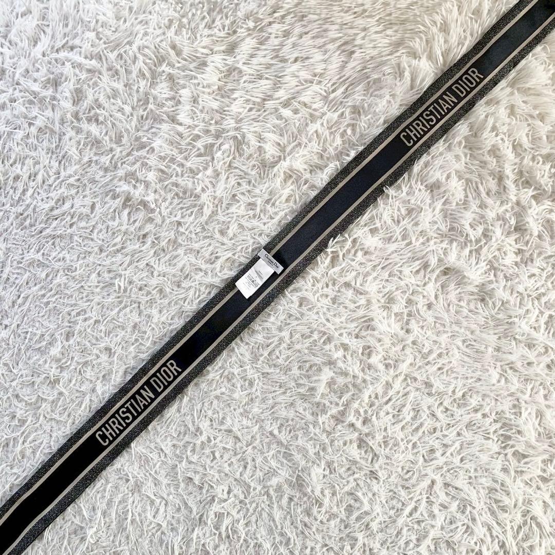 クリスチャンディオール　トロッター　ミッツァ　リボンスカーフ　オブリーク　シルク
