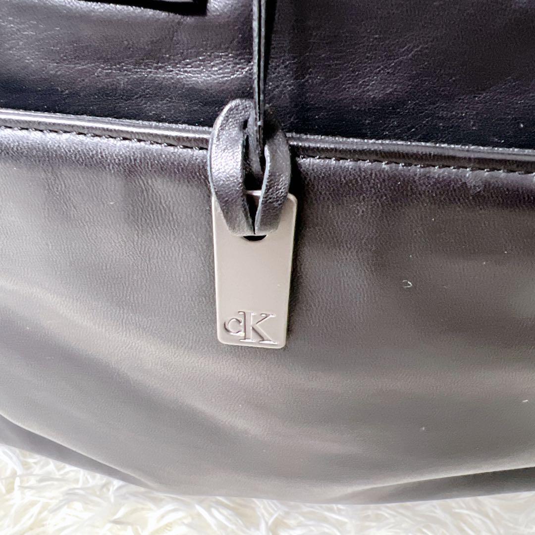   レザー ボストンバッグ 大容量 ブラック　2way