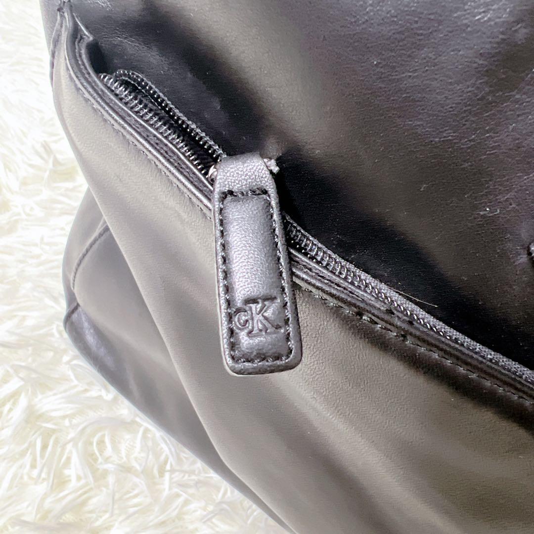   レザー ボストンバッグ 大容量 ブラック　2way