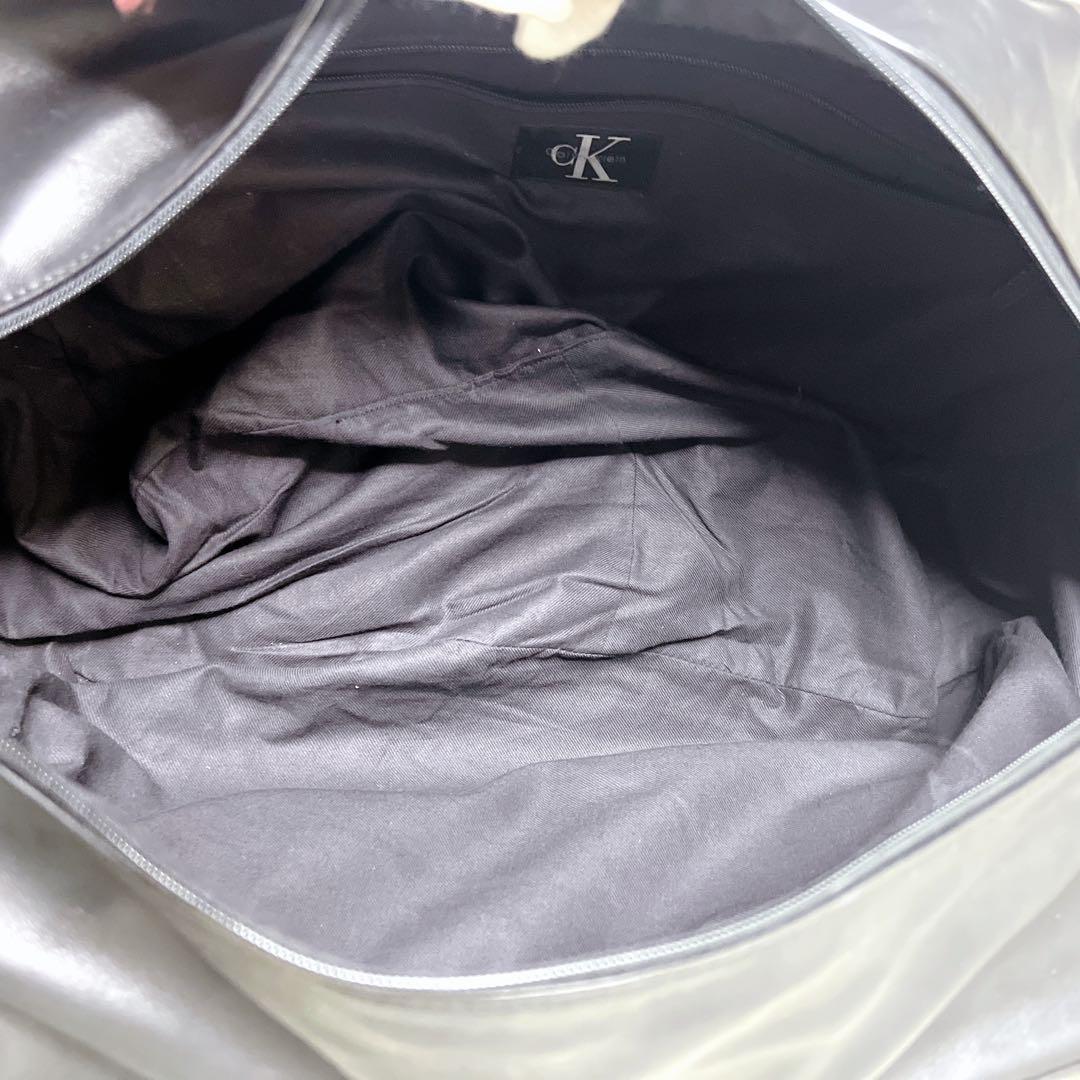   レザー ボストンバッグ 大容量 ブラック　2way