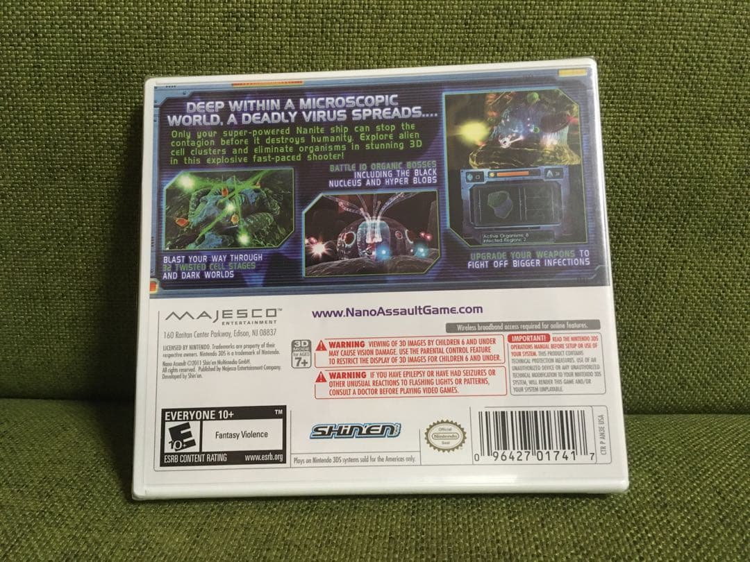 海外版　新品未開封シュリンク付き　ナノアサルト　3DS