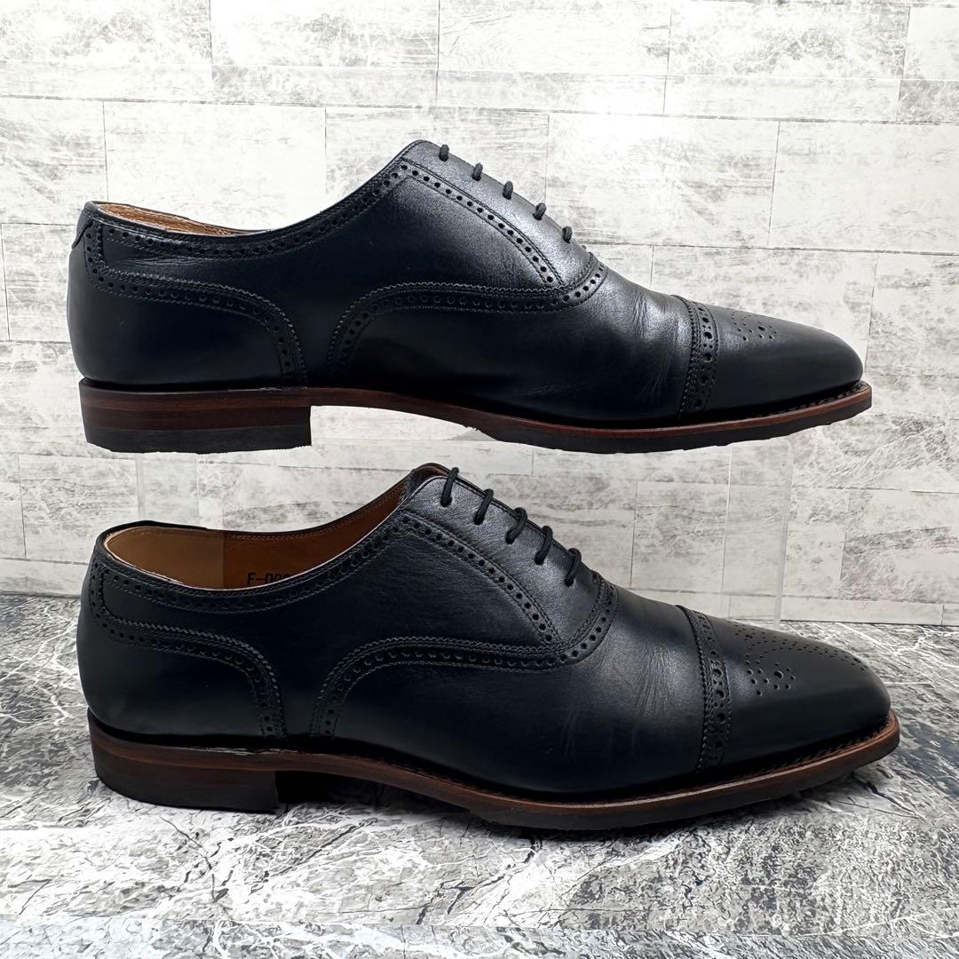 美品 スコッチグレイン オデッサ ドレスシューズ 26.5cm セミブローグ 黒