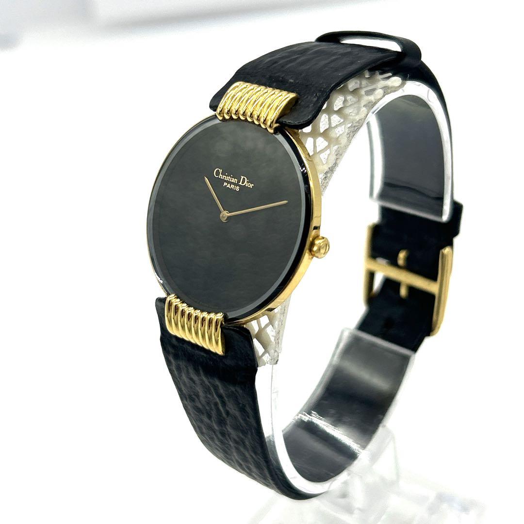 稼働・新品電池✨Christian Dior バギラ ブラックムーン 腕時計