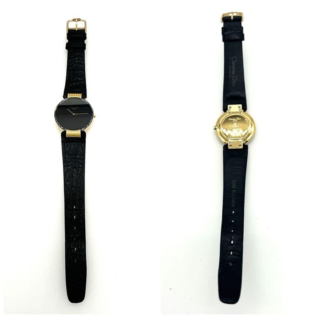 稼働・新品電池✨Christian Dior バギラ ブラックムーン 腕時計
