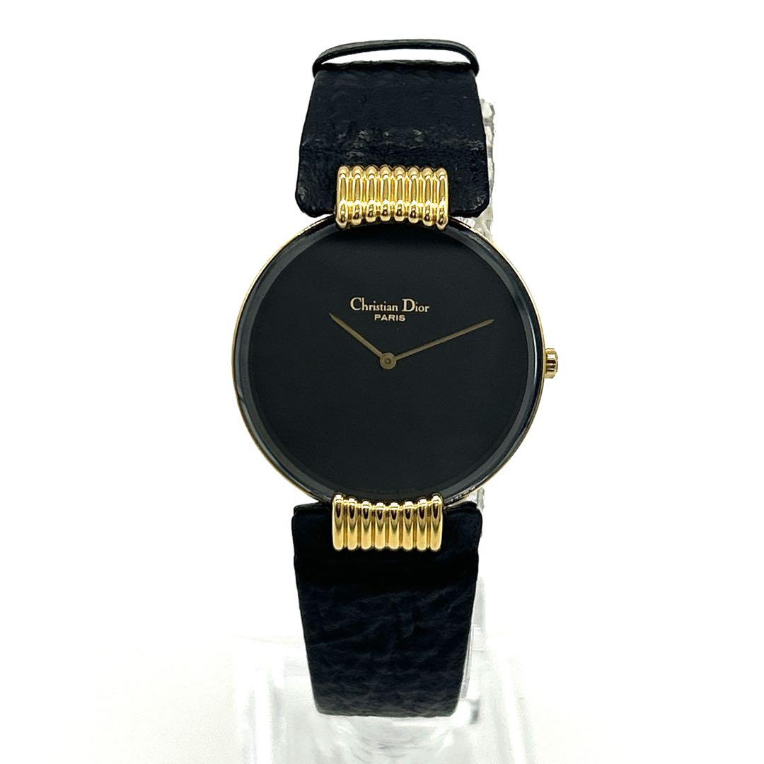 稼働・新品電池✨Christian Dior バギラ ブラックムーン 腕時計