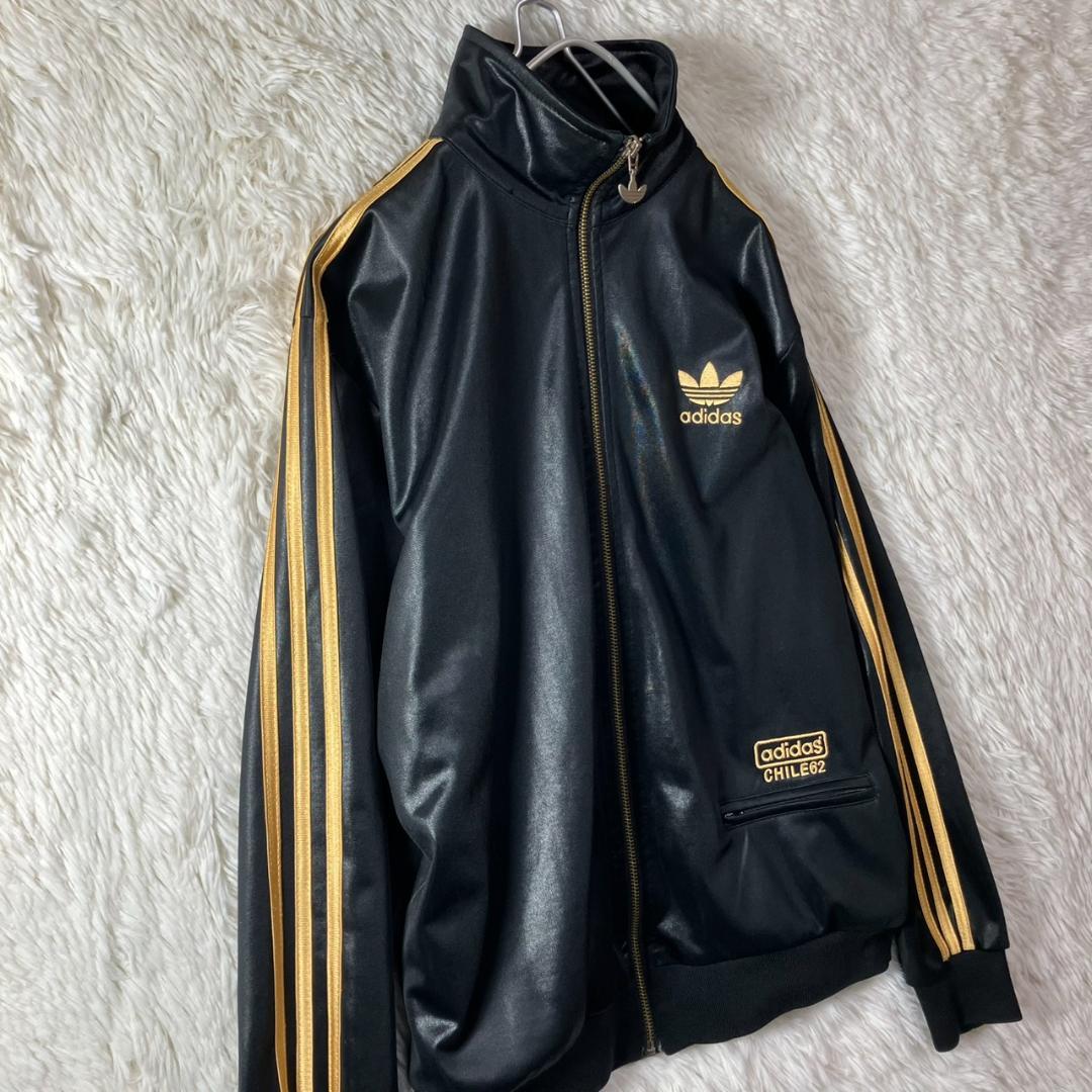 美品 アディダス トラックジャケット CHILE62 万国旗タグ 刺繍ロゴ L